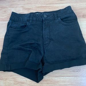 Black Jean shorts